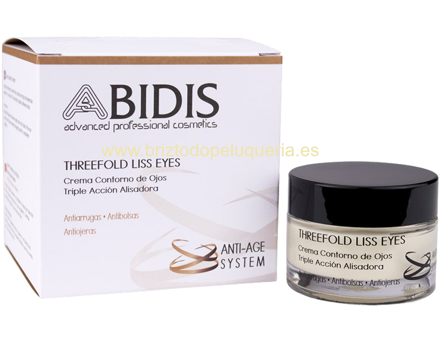 Crema Contorno de Ojos Triple Acción Alisadora THREEFOLD LISS EYES ABIDIS